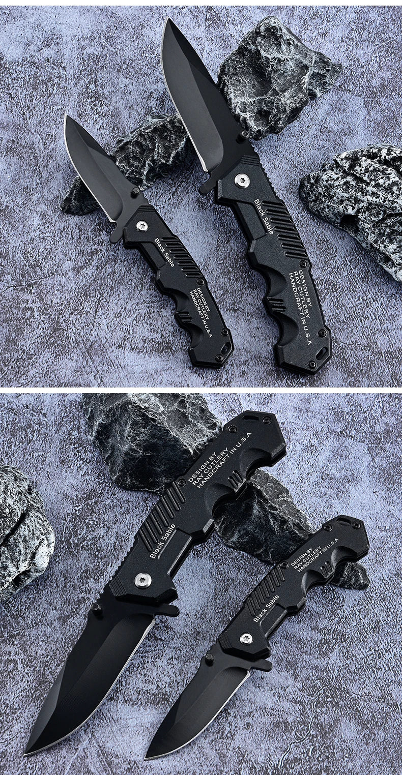 Durable Folding Survival Knife | Sharp Blade | Ergonomic Handle - Outdoorsman