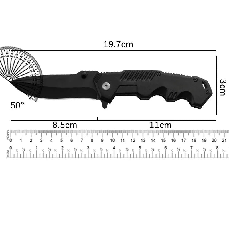 Durable Folding Survival Knife | Sharp Blade | Ergonomic Handle - Outdoorsman