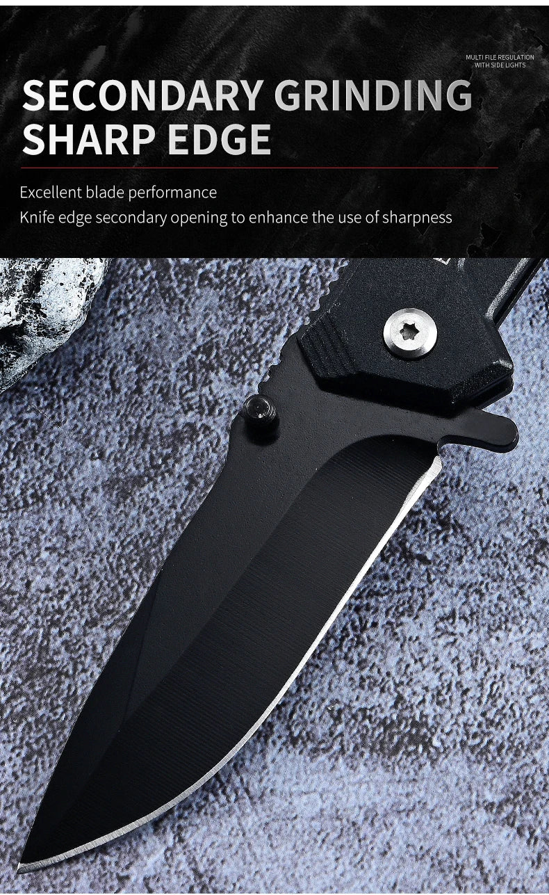 Durable Folding Survival Knife | Sharp Blade | Ergonomic Handle - Outdoorsman